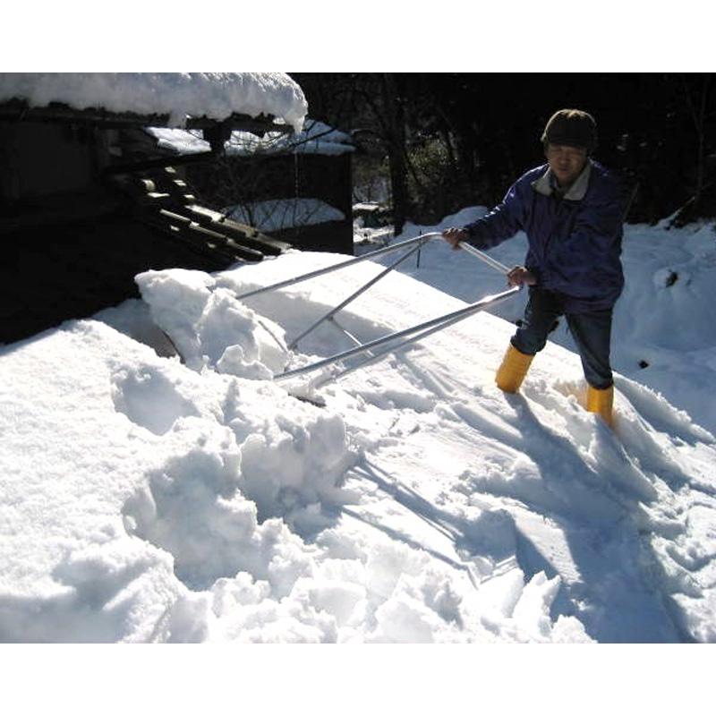 スノーダンプ 強力スノーダンプ ロング型 アルミ製 平型スノーダンプ