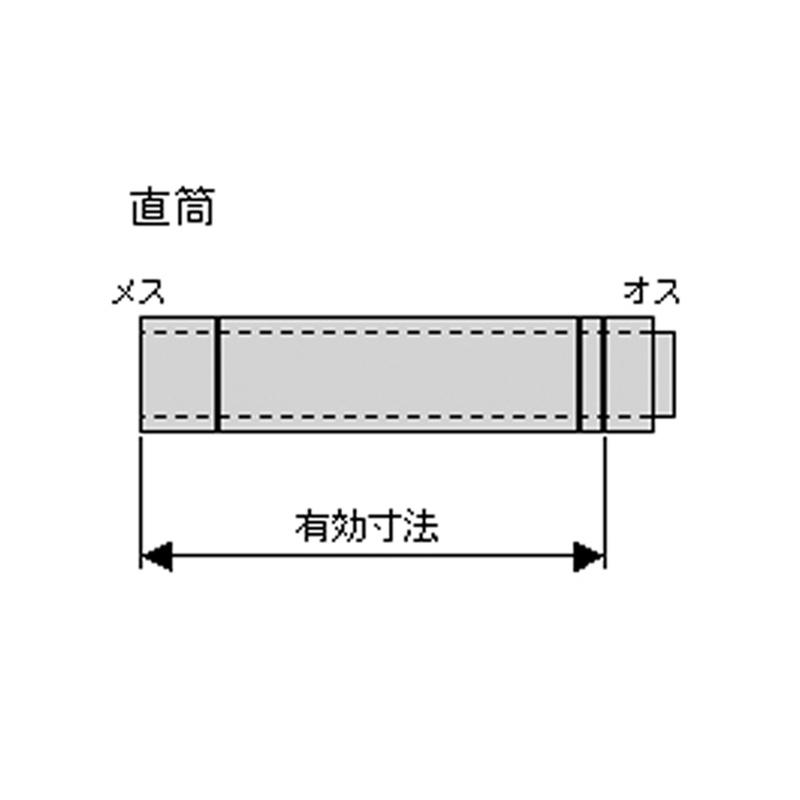 煙突 黒耐熱 二重ステンレス煙突 直筒 Φ106mm 12770 ブラック ハゼ折 ダブル 薪ストーブ ホンマ製作所 H_1