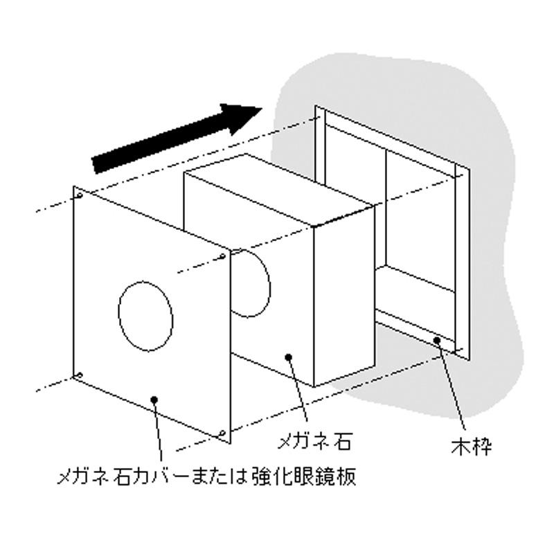 断熱材 メガネ石 T150 直径 Φ150mm用 501807008 壁 煙突 部材 ホンマ製作所 T野D_1