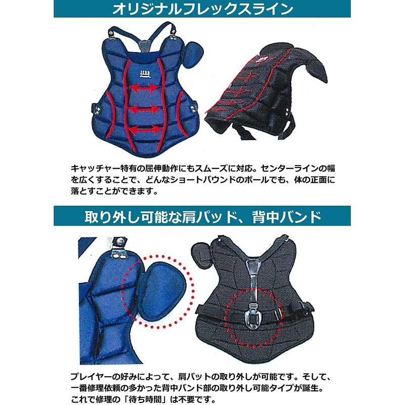 プロテクター 軟式キャッチャープロテクター 一般用 首かけタイプ CPT-65 カラー選択 軟式 一般 野球 部活動 PROMARK プロマーク SAKURAI サクライ貿易 SスD | Promark | 06