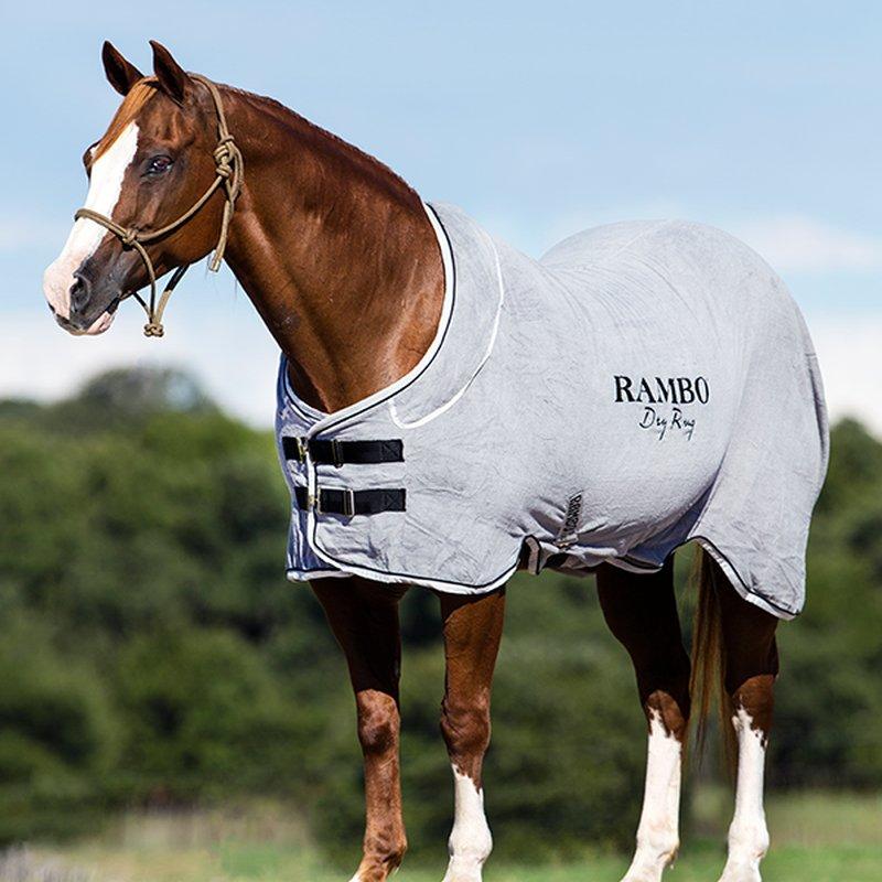 馬着 ランボー ドライラグ タオル地 HW632 Mサイズ Lサイズ ネイビー スタイリッシュ 馬術 乗馬 馬 ウエア アイルランド ホースウェア HORSE WARE ボRD_1