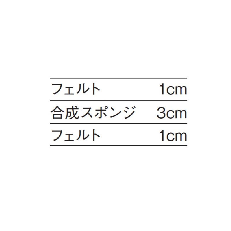合成スポンジコンビマット9号 EKM315 120×600×5 体操 体操マット 9号帆布 フェルト 合成スポンジ EVERNEW エバニュー Sス 代引不可の画像