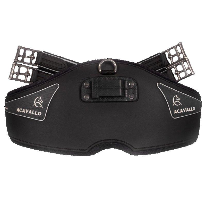 腹帯 アカバロ ゲルパッド アナトミック腹帯 AC560 黒 両側ゴム 馬体面  