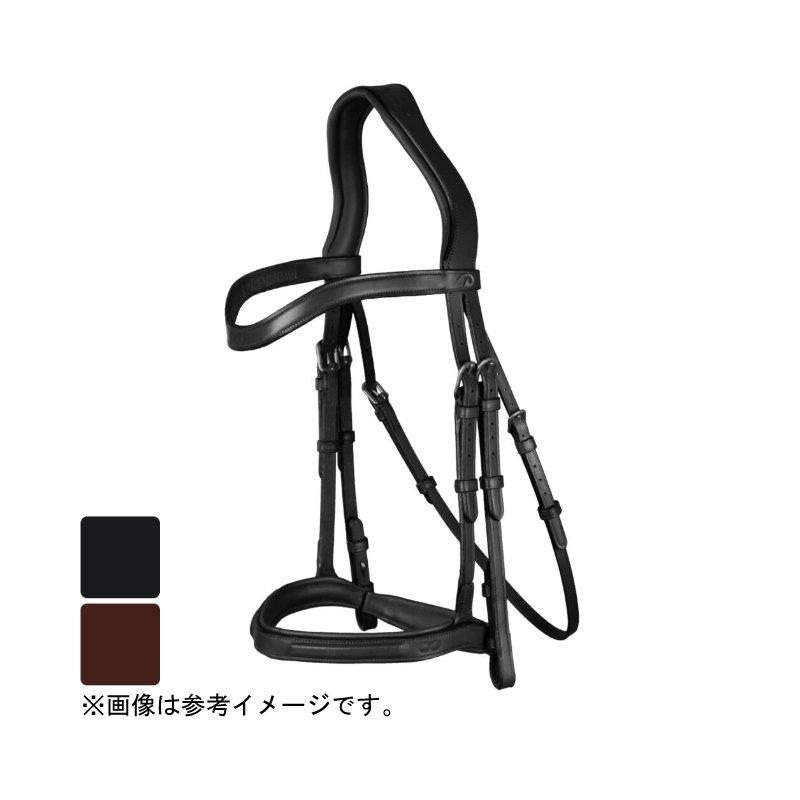 水勒 頭絡セット ディオン頭絡 フラッシュ鼻革 DY111 黒 茶 コブ フル  