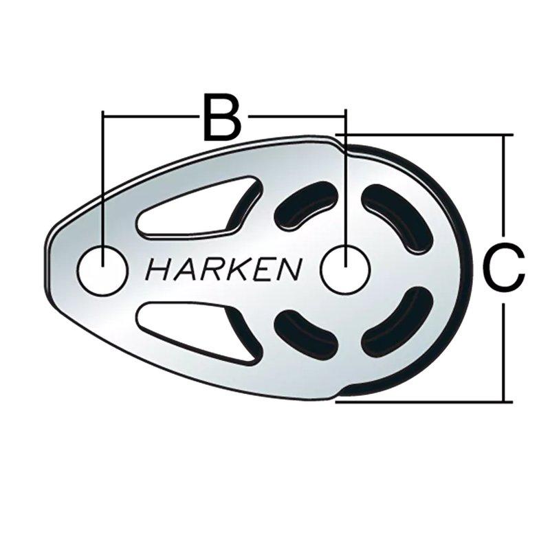 75mm SS ESP Footblock 75mm SS ESP フットブロック 6079 ボート ディンギー ビーチボート クルーザー 小型船舶 ハーケン HARKEN 代引不可_1