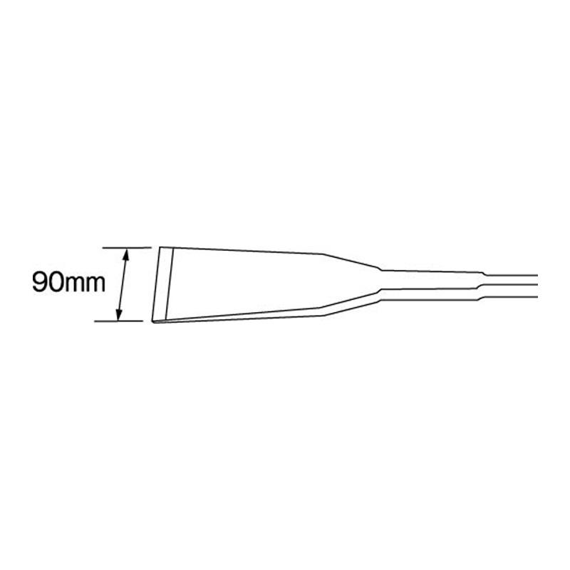 根切 D-13 90×1500mm 一体鍛造品 植木 根きり 根切り 床材 壁材等 はがし作業 Mokuba モクバ 小山刃物製作所 三冨Dの画像