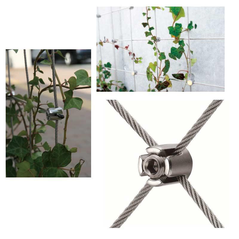 ワイヤー用金具 クロスクリップ ワイヤー適応径 5mm AK15174