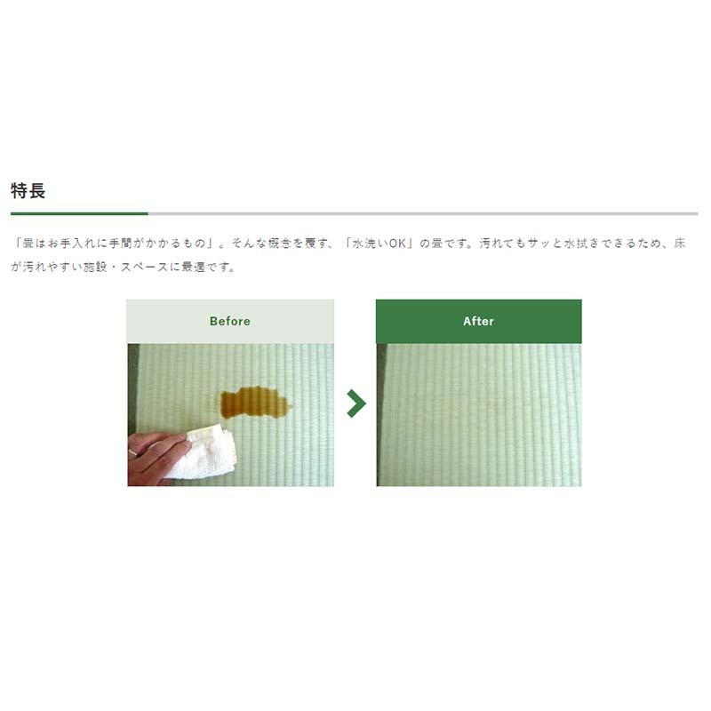 きよらか へりなし 目積カラー 五八 半帖 TOHK500 4枚 畳 たたみ タタミ 半畳 スパ 施設 介護 福祉 保育園 KLASS 【彩】 個人宅配送不可 代引不可