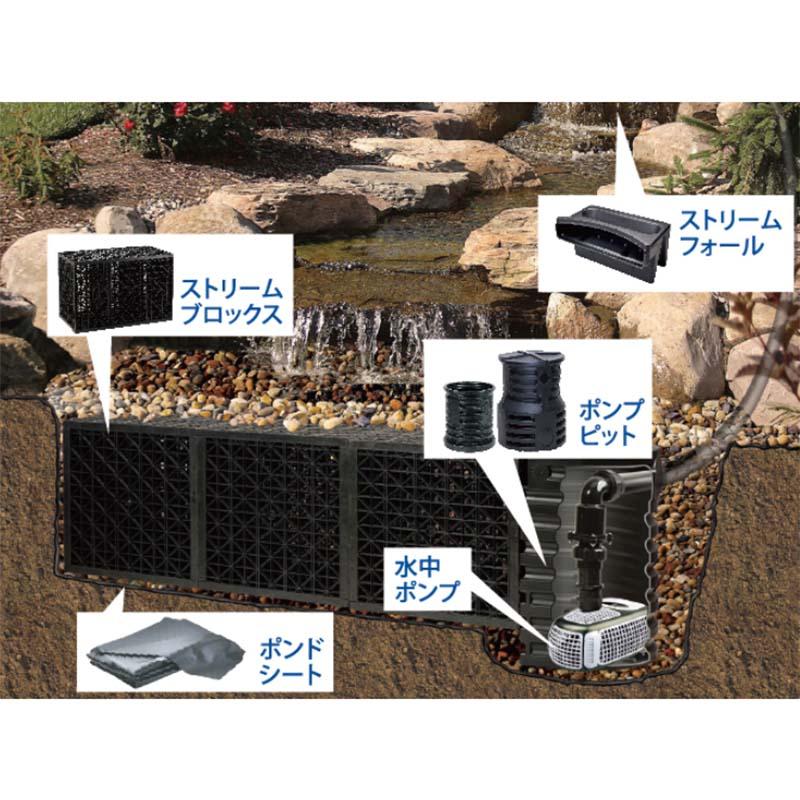 小川キット ポンドテック ストリームキット ミドル C50STR050 庭 小川 エクステリア グローベン Lク 北海道配送不可 代引不可_1