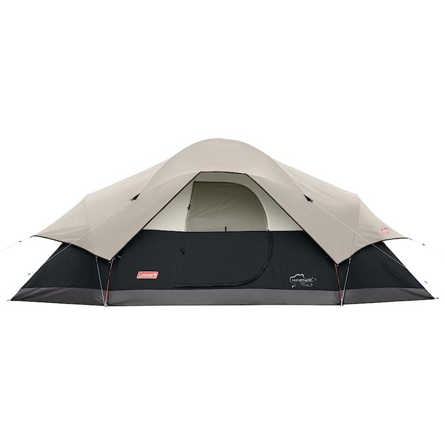 COLEMAN 8-PERSON TENT FOR CAMPING | RED CANYON CAR CAMPING TENT, BLACK | Coleman