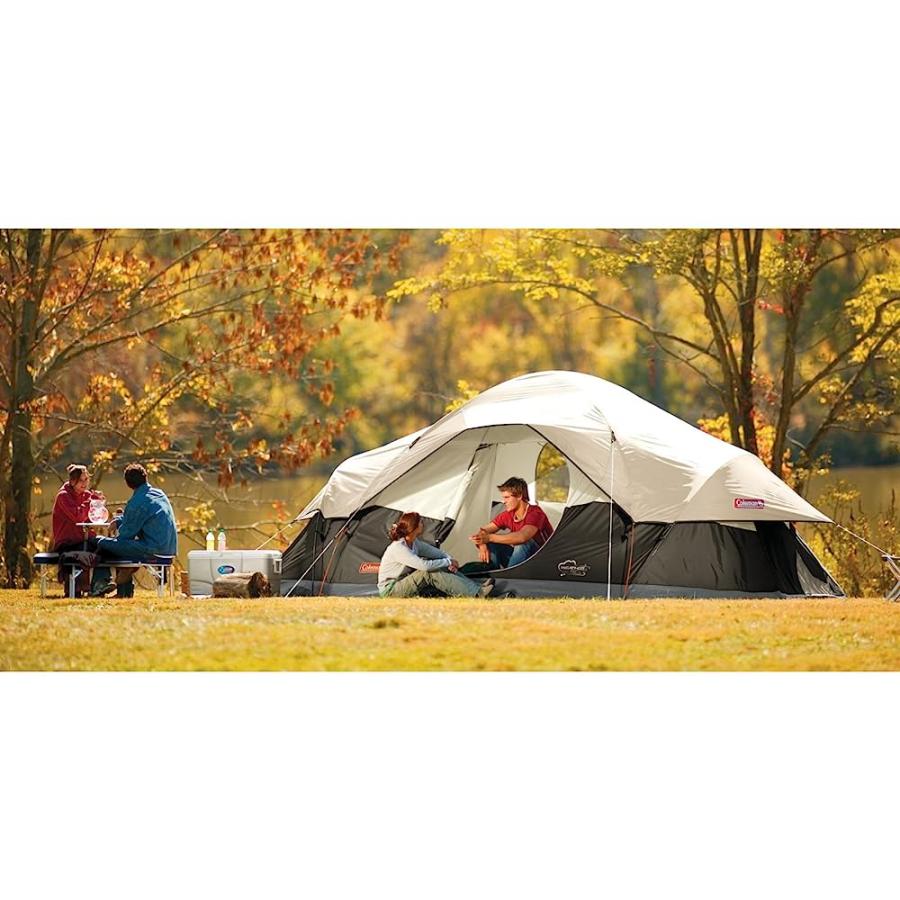 COLEMAN 8-PERSON TENT FOR CAMPING | RED CANYON CAR CAMPING TENT, BLACK | Coleman | 02