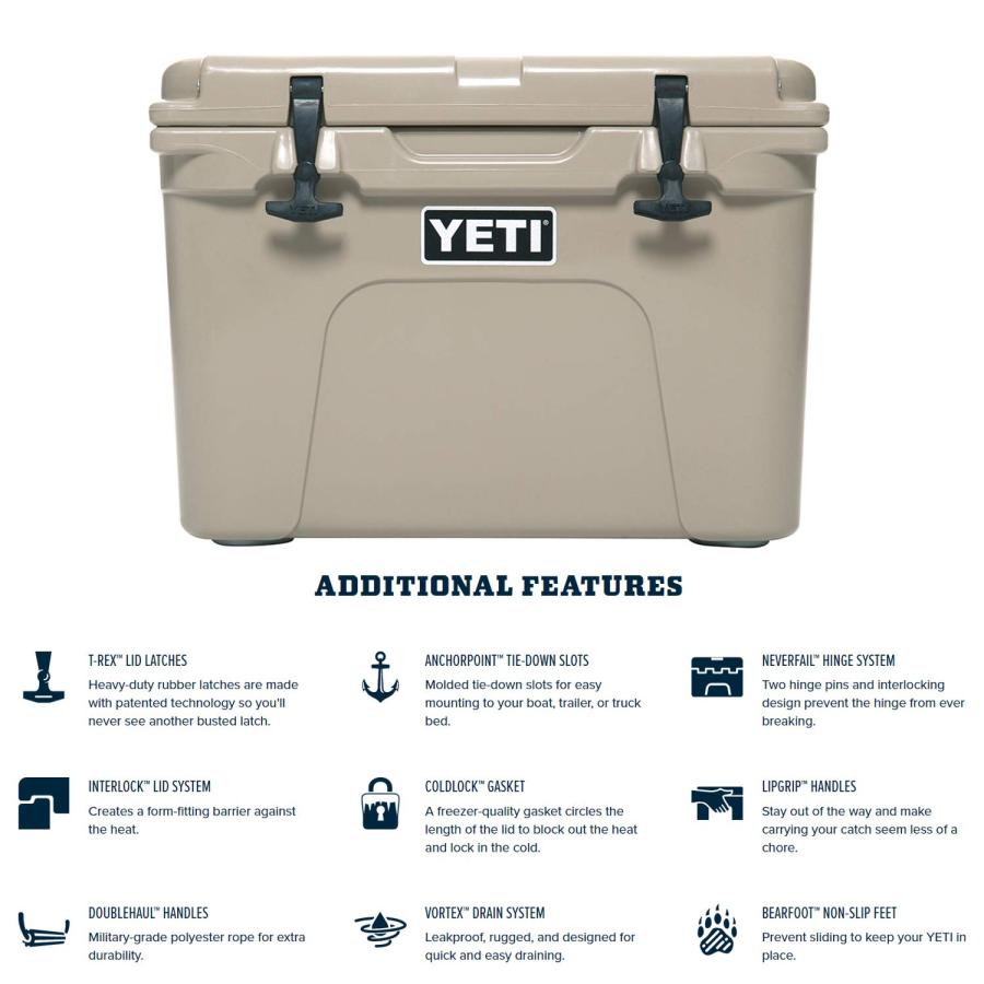 YETI Tundra 35 クーラー:YETIボックス、デザートタン | YETI | 05