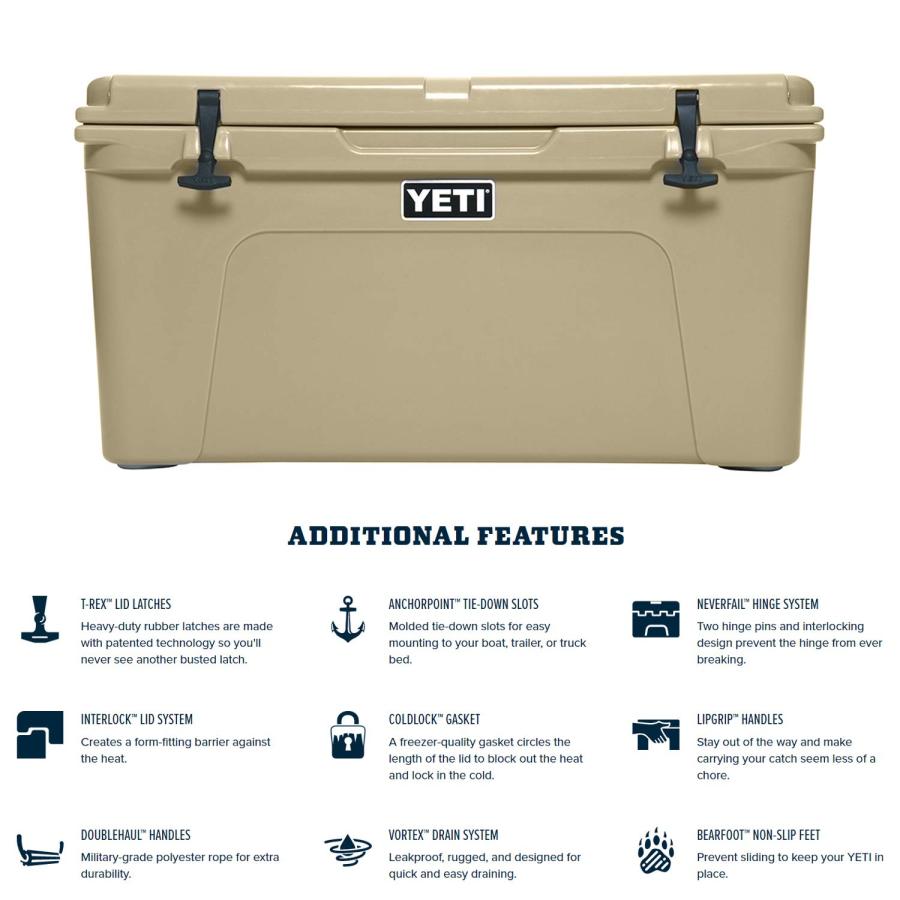 YETI Tundra 75 クーラー:YETIボックス、デザートタン | YETI | 05