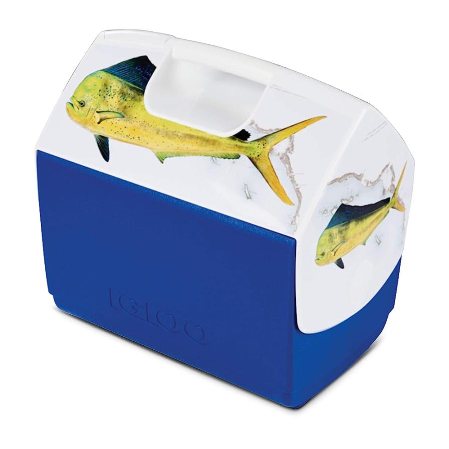 IGLOO 16 QUART LIMITED EDITION MARINE BLUE DORADO PORTABLE LUNCHBOX PLAYMATE ELITE COOLER ICE BOX, LARGE (48853) | igloo | 01