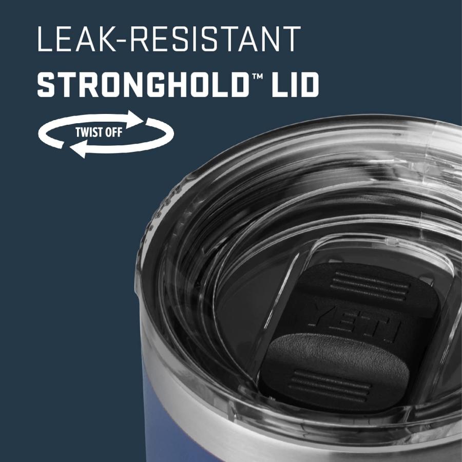 YETI Rambler 30オンス トラベルマグ ストロングホールド蓋付き 真空断熱 ステンレス製、ノルディックブルー | YETI | 03