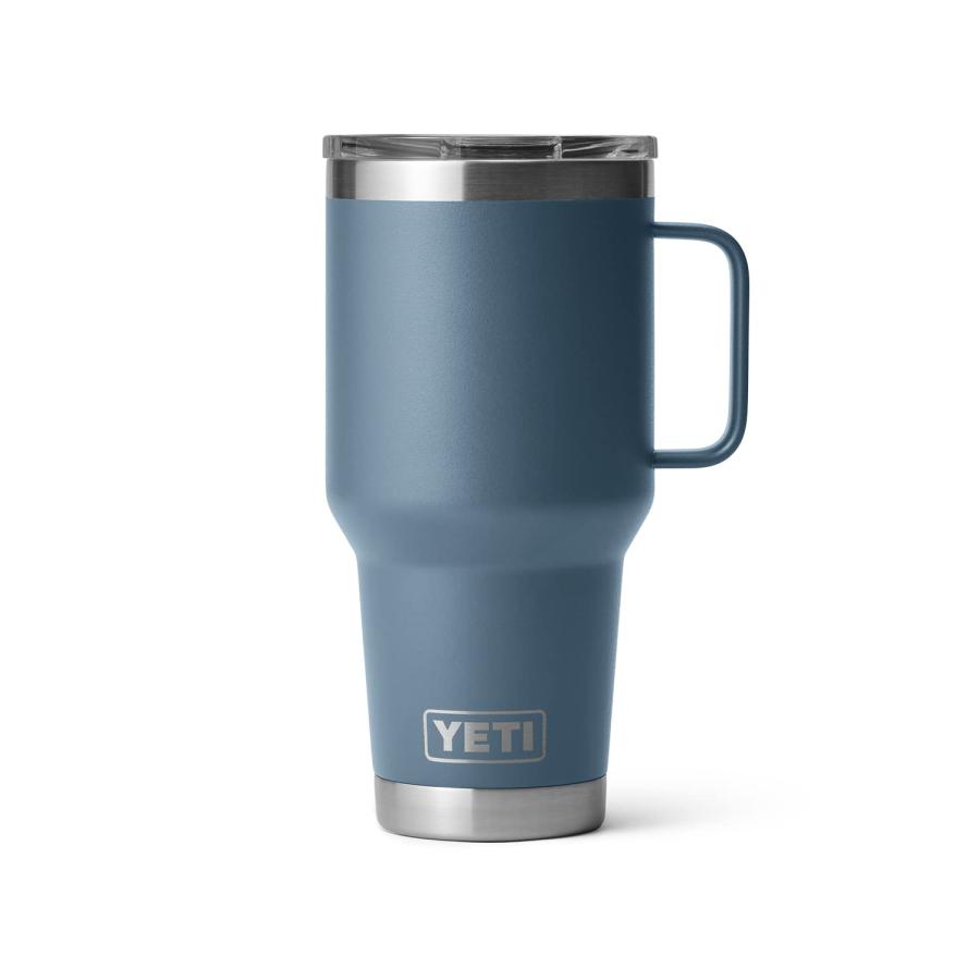 YETI Rambler 30オンス トラベルマグ ストロングホールド蓋付き 真空断熱 ステンレス製、ノルディックブルー | YETI | 04