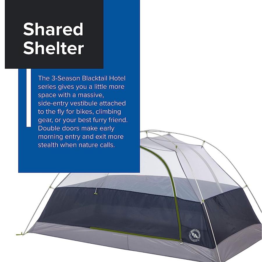 BIG AGNES BLACKTAIL HOTEL BACKPACKING & CAMPING TENT, 2 PERSON, HOTEL | BIG AGNES | 01