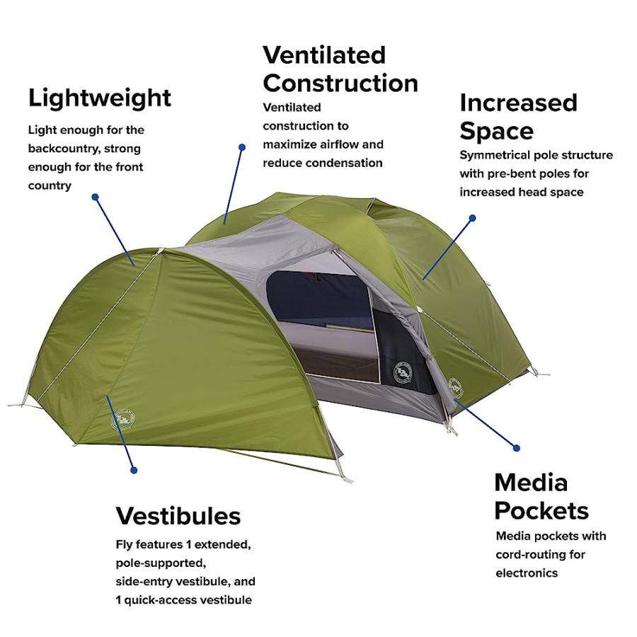 BIG AGNES BLACKTAIL HOTEL BACKPACKING & CAMPING TENT, 2 PERSON, HOTEL | BIG AGNES | 02