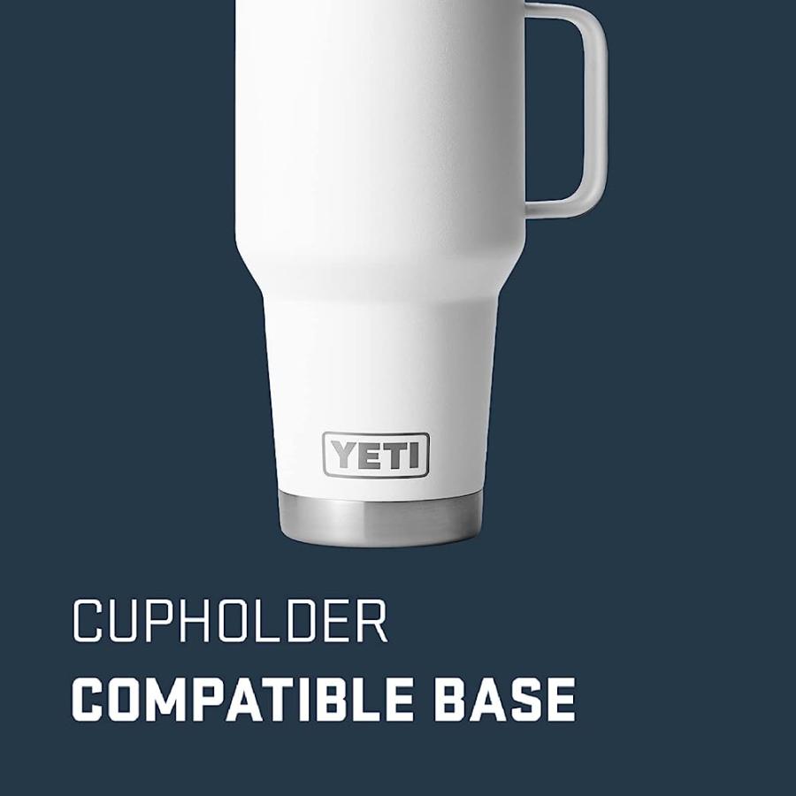 YETI RAMBLER 30 OZ TRAVEL MUG, STAINLESS STEEL, VACUUM INSULATED WITH STRONGHOLD LID, WHITE | YETI | 01