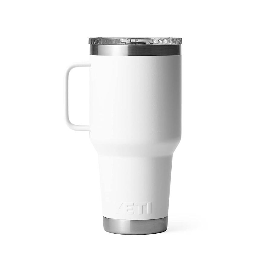 YETI RAMBLER 30 OZ TRAVEL MUG, STAINLESS STEEL, VACUUM INSULATED WITH STRONGHOLD LID, WHITE | YETI | 04