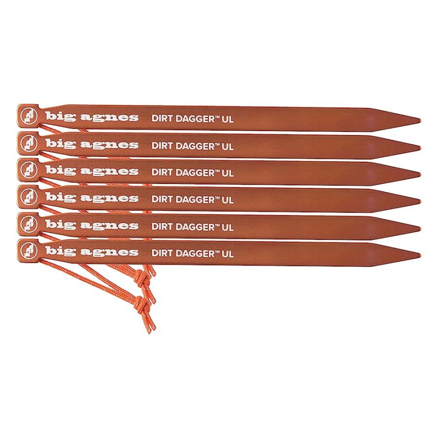 BIG AGNES DIRT DAGGER UL 7.5” TENT STAKES: PACK OF 6 | BIG AGNES | 01