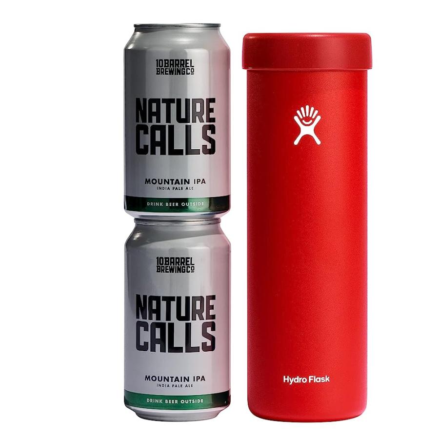 HYDRO FLASK DUAL 12 OZ TANDEM STAINLESS STEEL REUSABLE CAN HOLDER COOLER CUP GOJI - VACUUM INSULATED, DISHWASHER SAFE, BPA-FREE, NON-TOXIC | HYDRO FLASK | 02