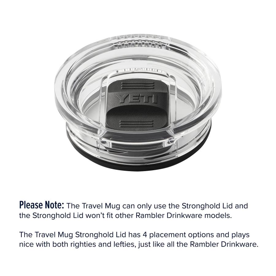 YETI Rambler 20オンス トラベルマグ ストロングホールド蓋付き 真空断熱 ステンレス製、ブラック | YETI | 06