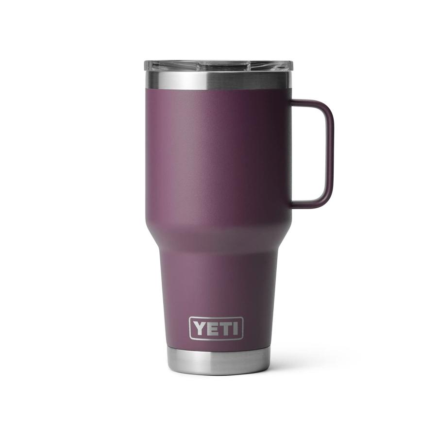 YETI Rambler 30オンス トラベルマグ ストロングホールド蓋付き 真空断熱 ステンレス製、ノルディックパープル | YETI | 04