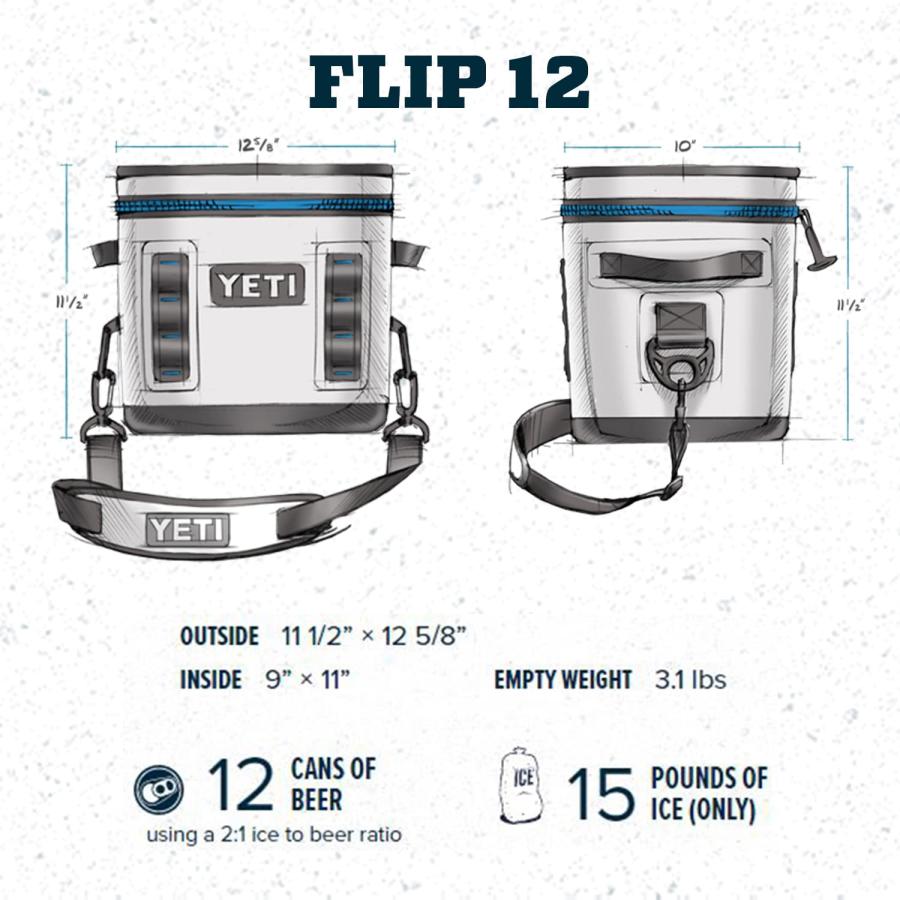 YETI Hopper Flip 12 ポータブルソフトクーラー:YETI、セージブラッシュグリーン | YETI | 03