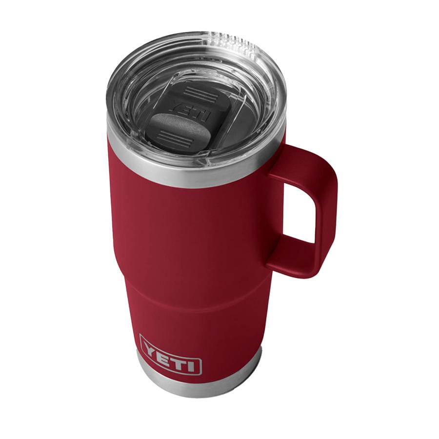 YETI Rambler 20オンス トラベルマグ ストロングホールド蓋付き 真空断熱 ステンレス製、ハーベストレッド | YETI