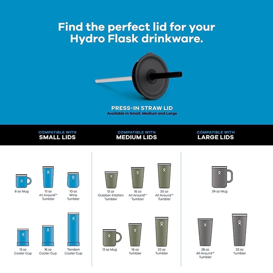 HYDRO FLASK PRESS-IN LIDS VARIOUS - TUMBLER AND COFFEE MUG ACCESSORY | HYDRO FLASK | 04