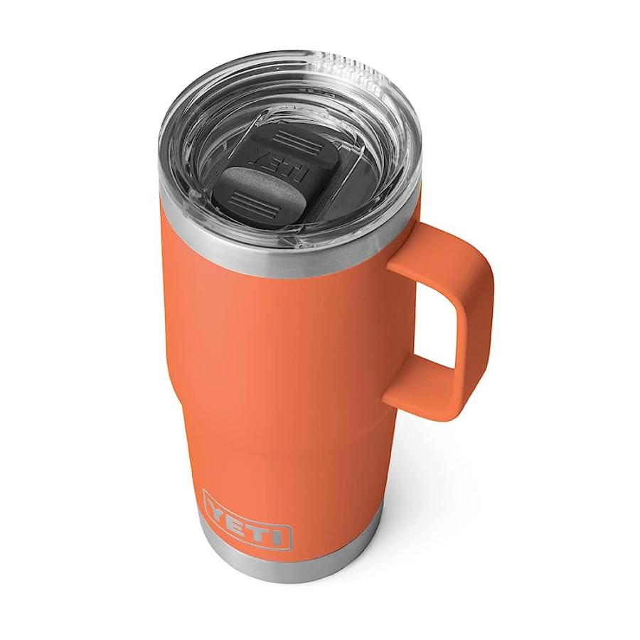 YETI RAMBLER 20 OZ TRAVEL MUG, STAINLESS STEEL, VACUUM INSULATED WITH STRONGHOLD LID, HIGH DESERT CLAY | YETI