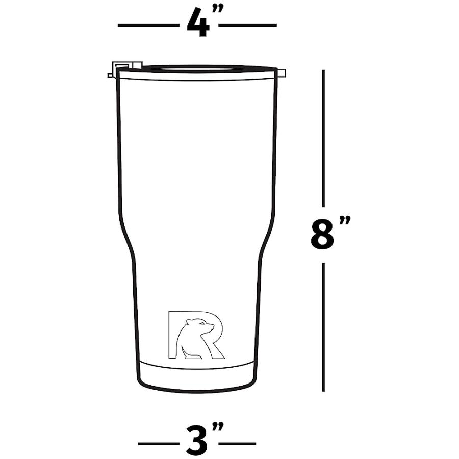 RTIC DOUBLE WALL VACUUM INSULATED TUMBLER, 30 OZ, WHITE |  | 05