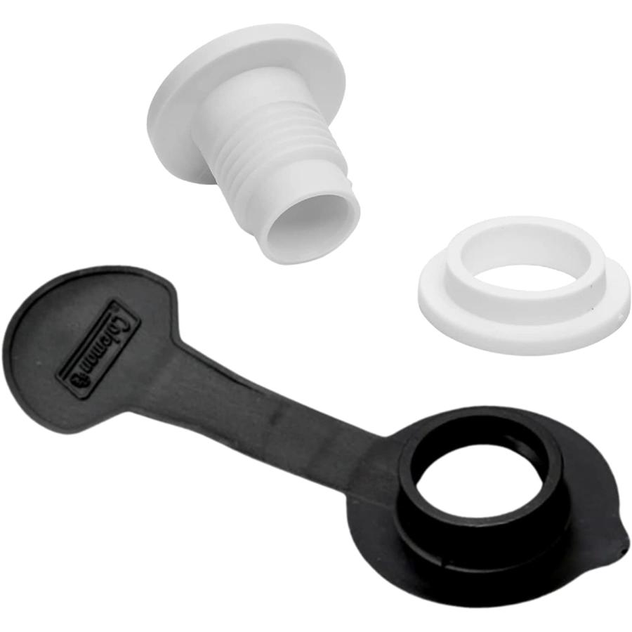 Coleman Cooler Standard Drain Plug with Black Cap, 1" Shaft | Coleman