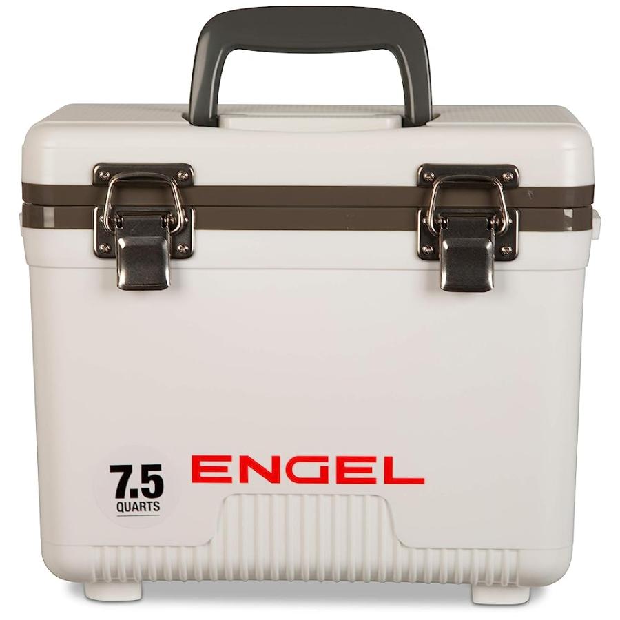 ENGEL UC7 7.5QT LEAK-PROOF, AIR TIGHT, DRYBOX COOLER AND SMALL HARD SHELL LUNCHBOX FOR MEN AND WOMEN IN WHITE | 