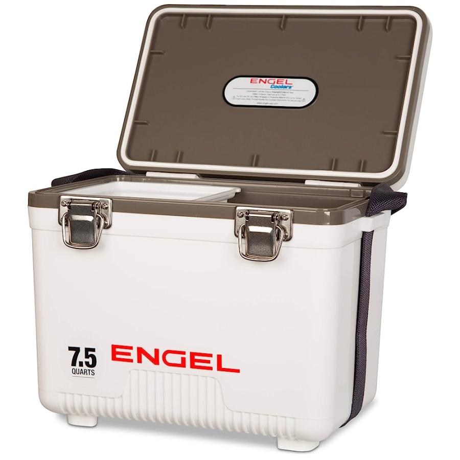 ENGEL UC7 7.5QT LEAK-PROOF, AIR TIGHT, DRYBOX COOLER AND SMALL HARD SHELL LUNCHBOX FOR MEN AND WOMEN IN WHITE |  | 01