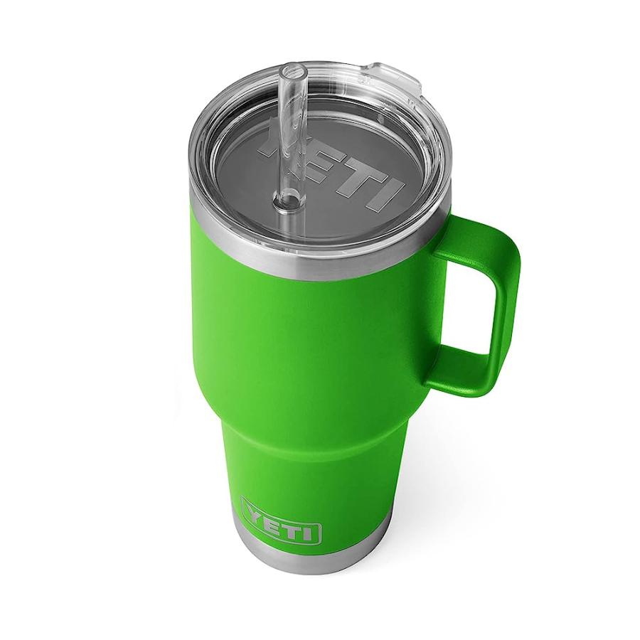 YETI RAMBLER 35 OZ STRAW MUG, VACUUM INSULATED, STAINLESS STEEL, CANOPY GREEN | YETI