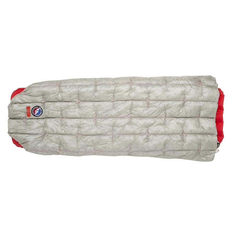 BIG AGNES FUSSELL UL (850 DOWNTEK) ULTRALIGHT CAMPING QUILT, GRAY/PUMPKIN | BIG AGNES