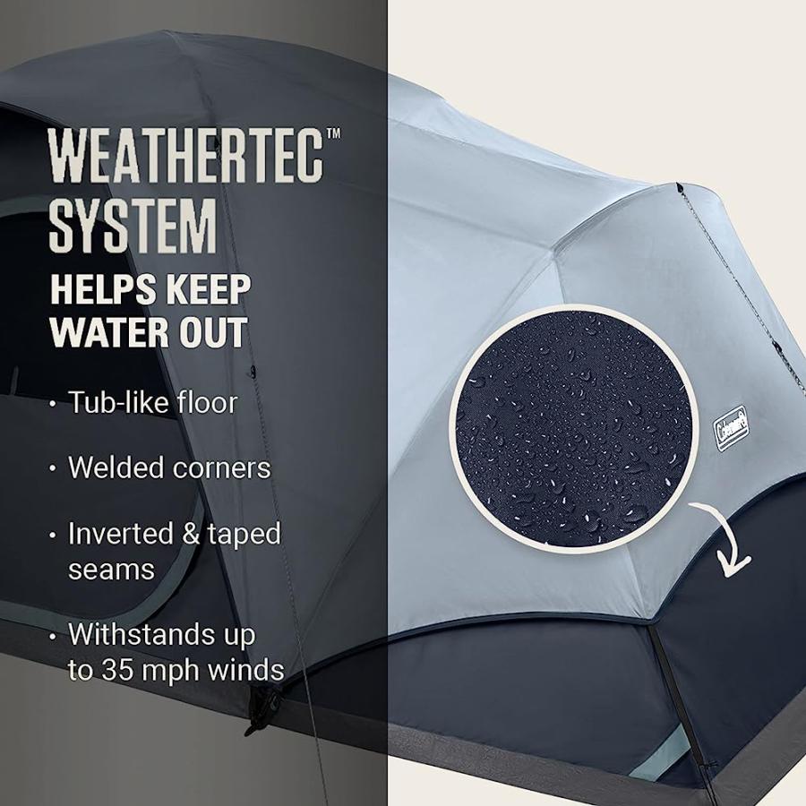 COLEMAN SKYDOME CAMPING TENTXL 8-PERSON TENT WITH LED LIGHTING | Coleman | 03