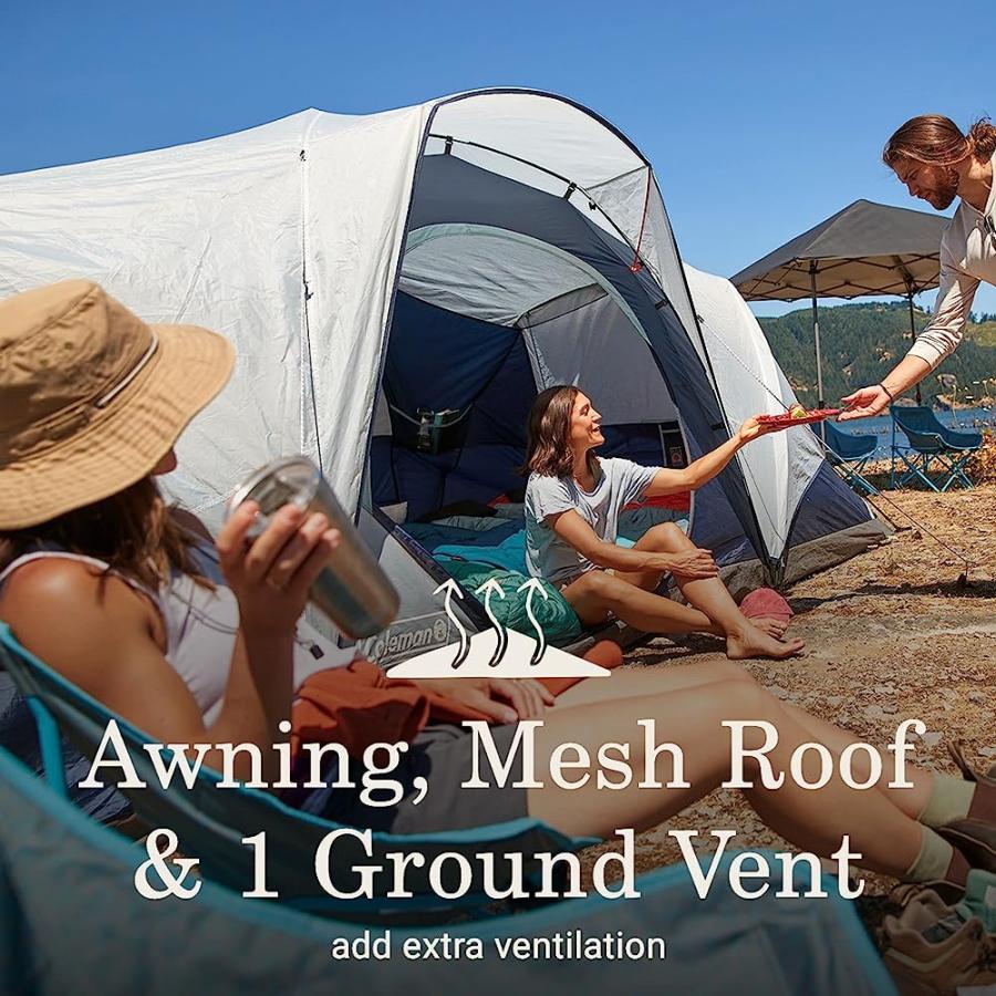 COLEMAN SKYDOME CAMPING TENTXL 8-PERSON TENT WITH LED LIGHTING | Coleman | 05