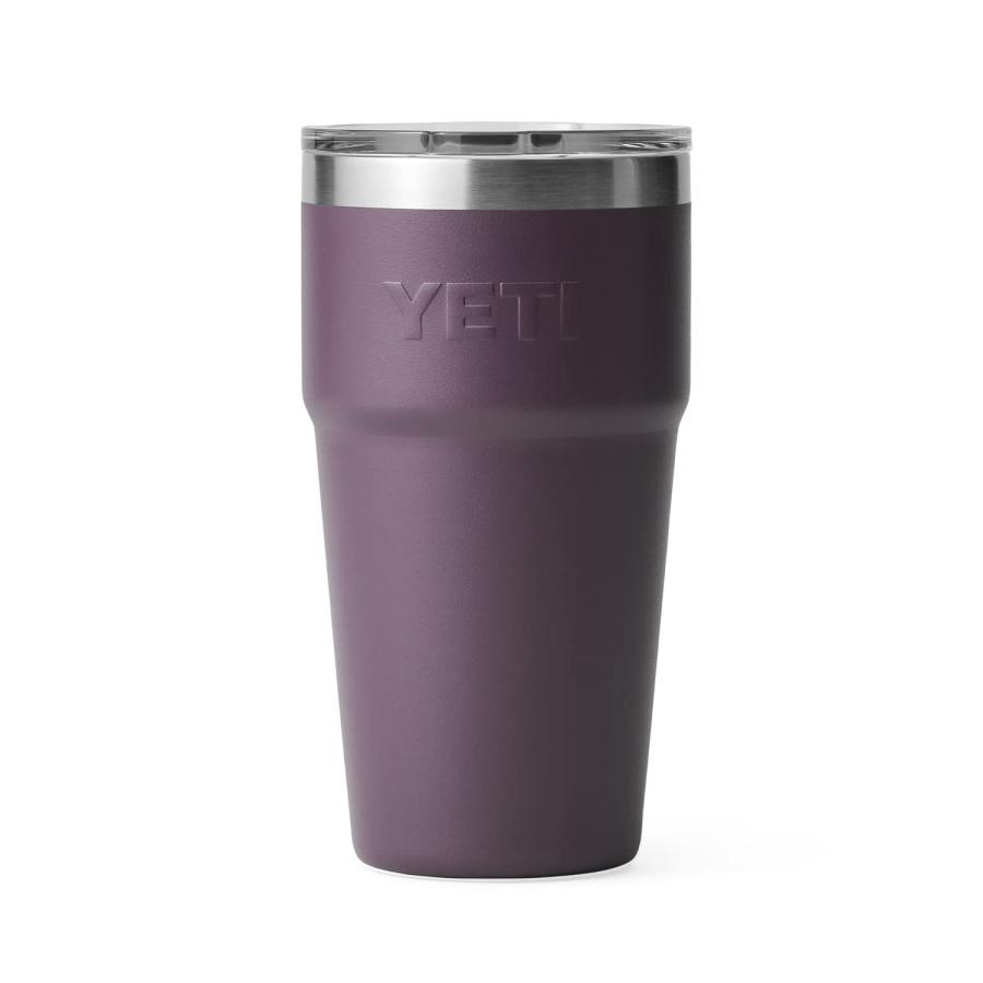YETI Rambler 16オンス スタッカブルパイント マグスライダー蓋付き 真空断熱 ステンレス製、ノルディックパープル | YETI | 04