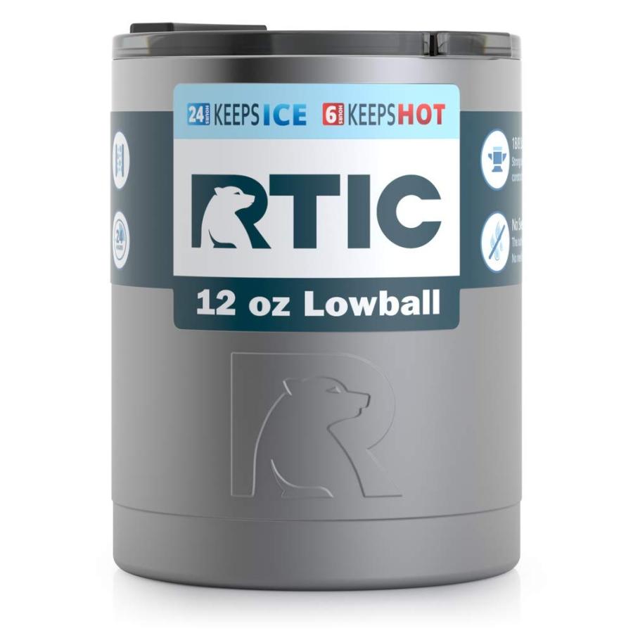 RTIC 12OZ LOWBALL TUMBLER VACUUM INSULATED (GRAPHITE) |  | 04