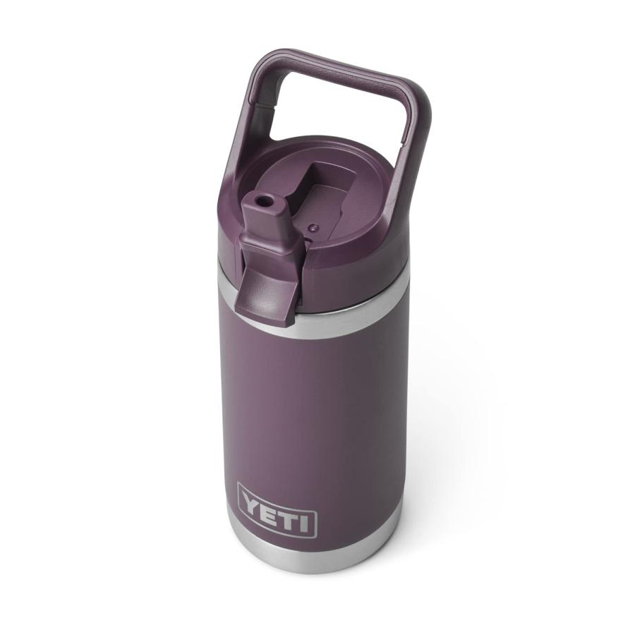 YETI Rambler Jr. 12オンス キッズボトル ストローキャップ付き 真空断熱 ステンレス製、ノルディックパープル | YETI