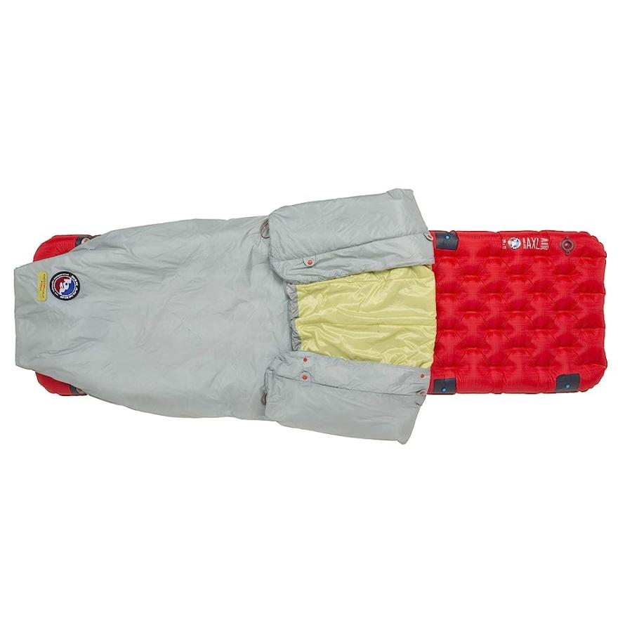 BIG AGNES KINGS CANYON UL (PRIMALOFT) ULTRALIGHT CAMPING QUILT, GRAY/PALM | BIG AGNES | 01