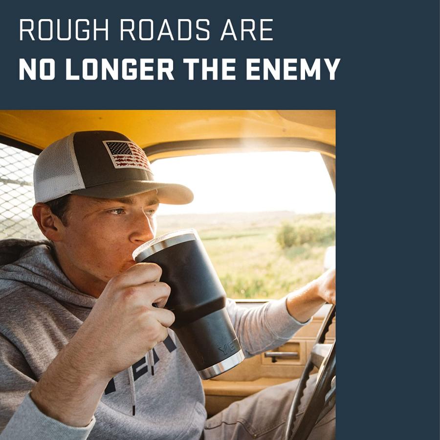 YETI Rambler 30オンス トラベルマグ ストロングホールド蓋付き 真空断熱 ステンレス製、ブラック | YETI | 05