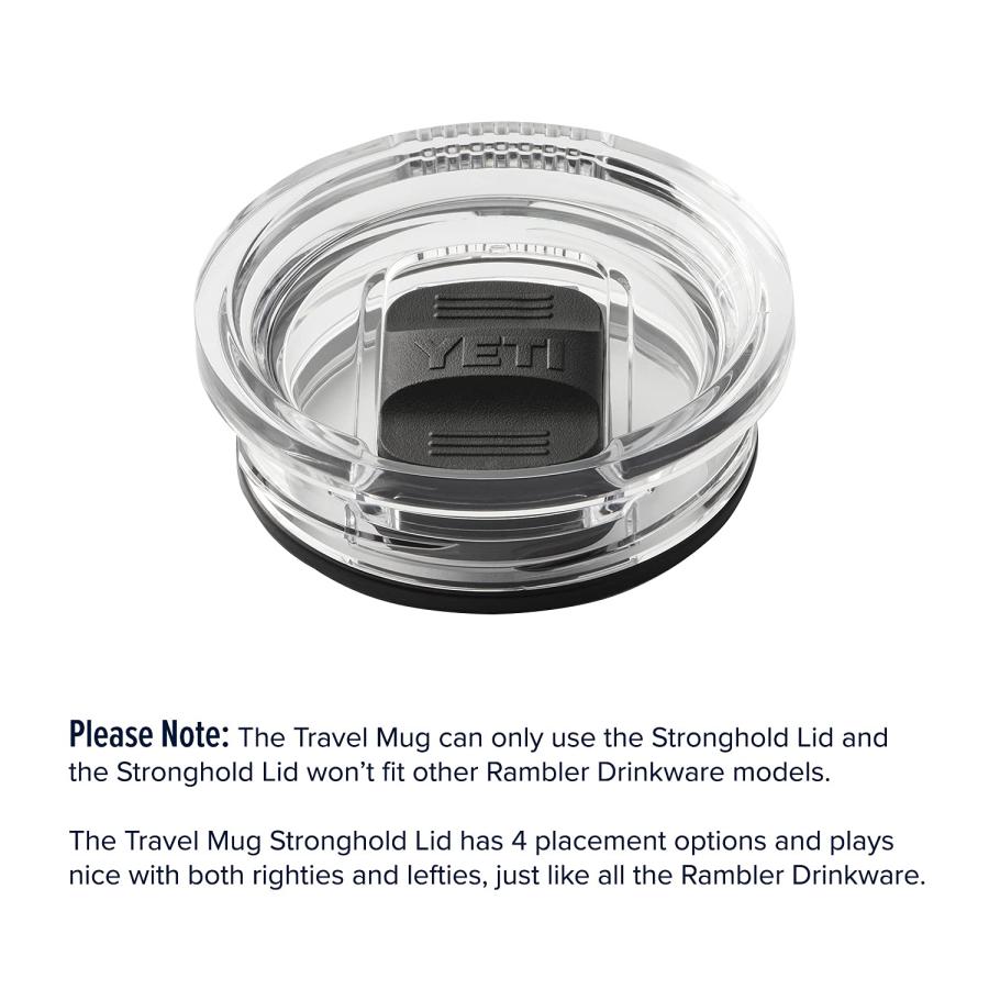 YETI Rambler 30オンス トラベルマグ ストロングホールド蓋付き 真空断熱 ステンレス製、ブラック | YETI | 06