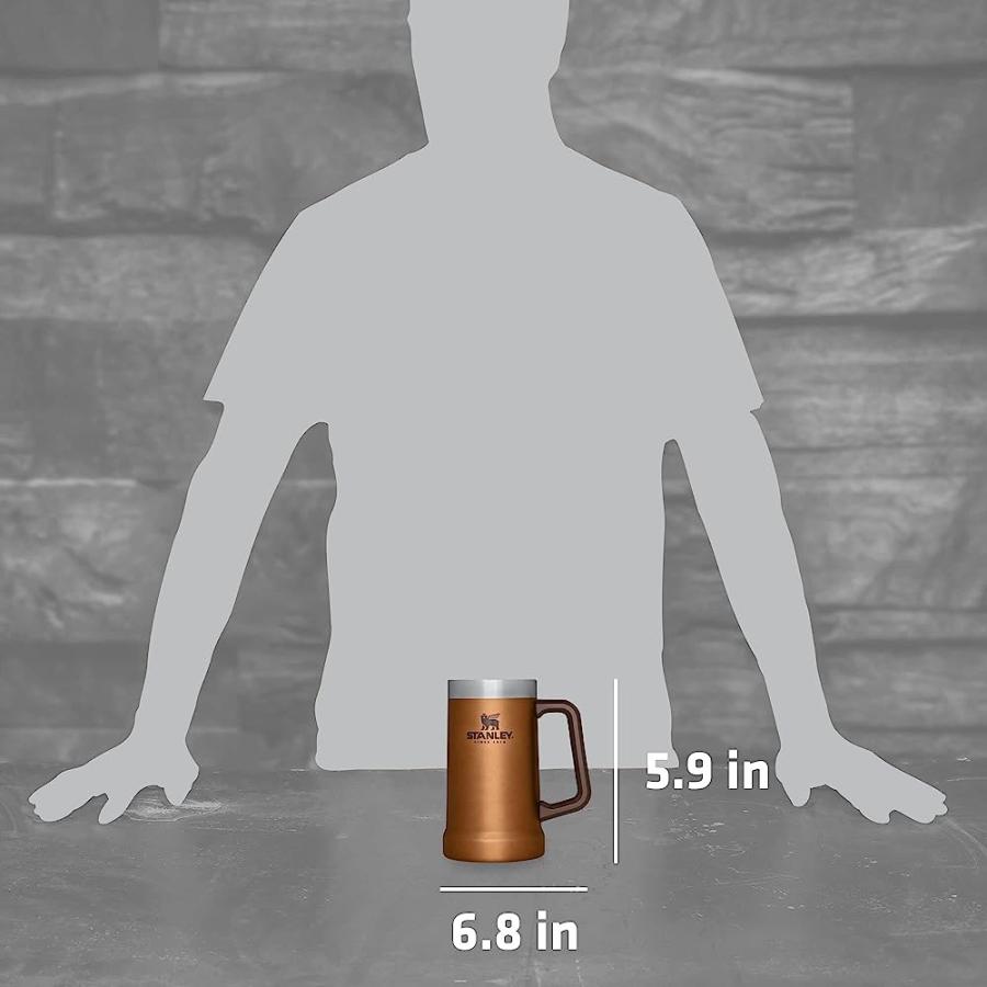 STANLEY 10-02874-140 THE BIG GRIP BEER STEIN MAPLE 24OZ / .7L | STANLEY | 04