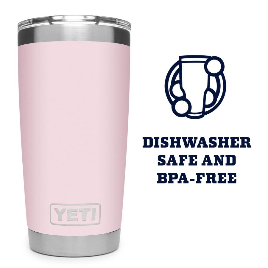 YETI Rambler 20オンス タンブラー マグスライダー蓋付き 真空断熱 ステンレス製、アイスピンク | YETI | 04