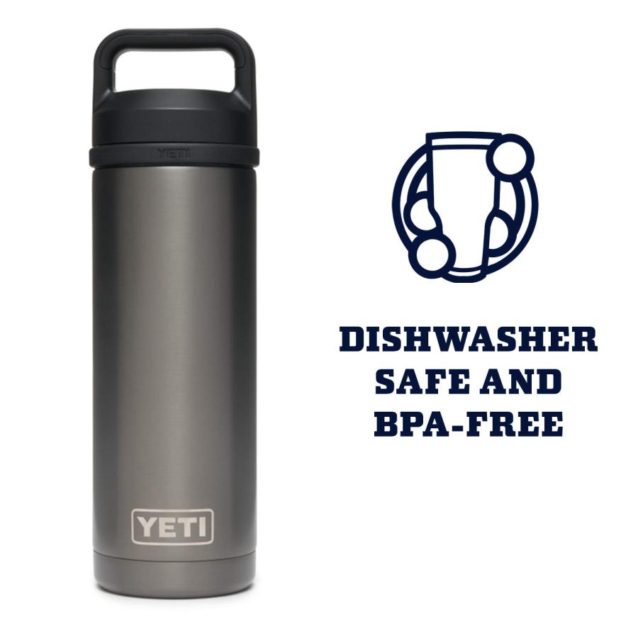 YETI Rambler 18オンス ボトル キャップ付き 真空断熱 ステンレス製、ステンレス | YETI | 04