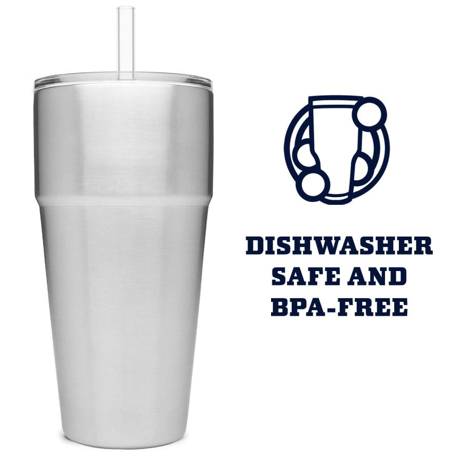 YETI Rambler 26オンス ストローカップ ストロー蓋付き 真空断熱 ステンレス製、ステンレス | YETI | 02